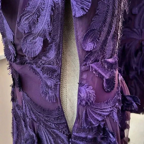 MICHAEL KORS NWOT Embroidered Dress Short Sleeve Lined, Size 8 - Picture 8 of 10